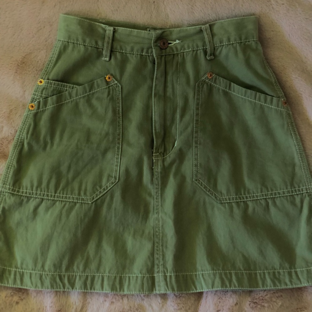Rocky - green denim skirt - XS